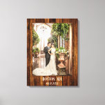 Sua foto com Impressão personalizado de madeira<br><div class="desc">Mantenha a impressão personalizada de fotos com sua própria foto (casamento) emoldurada por um design de madeira impressa.</div>