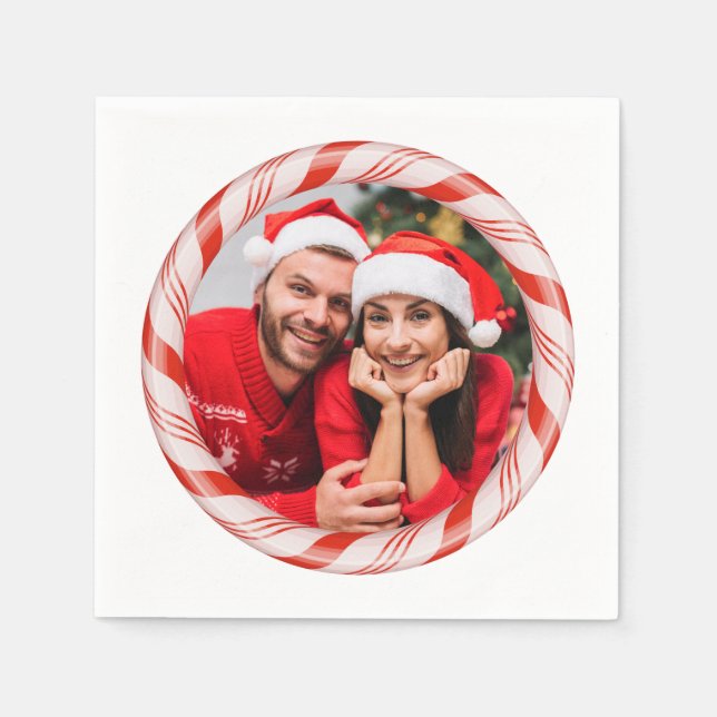 Sua foto em um guardanapo de papel Candy Frame (Frente)