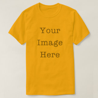 Sua Imagem Aqui Camiseta Personalizada Dourada