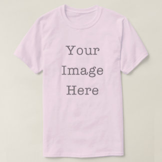 Sua Imagem Aqui Camiseta Rosa Personalizável