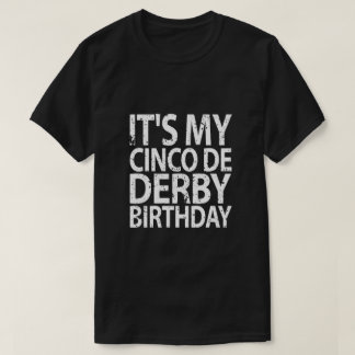 sua minha camisa do aniversário de cinco de derby