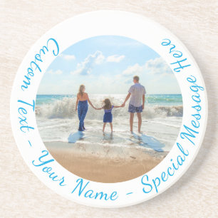 Sua Porta copos de Fotografias com Texto Personali