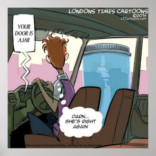 Sua Porta Do Carro É Uma Poster Engraçada.