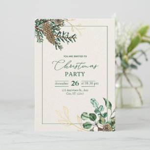 "Sua Presença Honrou: Encantando o Convite de Nata