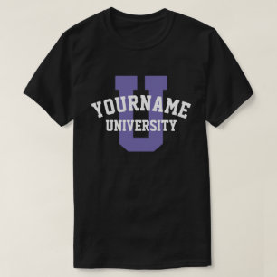 Sua própria camiseta personalizada de logotipo uni