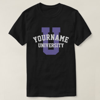 Sua própria camiseta personalizada de logotipo uni