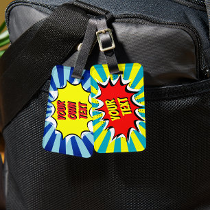 Sua própria etiqueta de bagagem personalizada