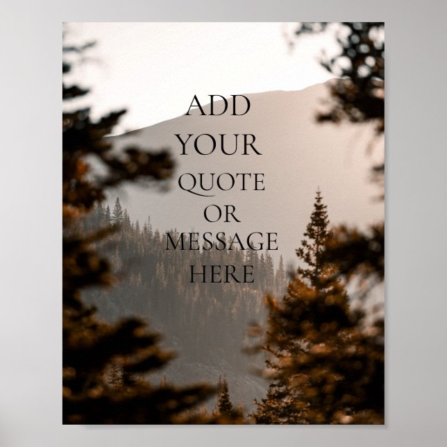 sua própria poster de citação (Frente)