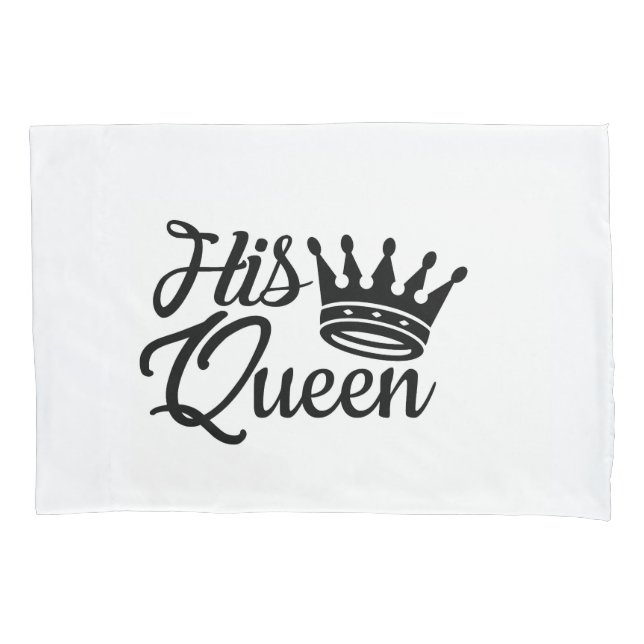Sua Rainha Casal Pillowcase (Frente)