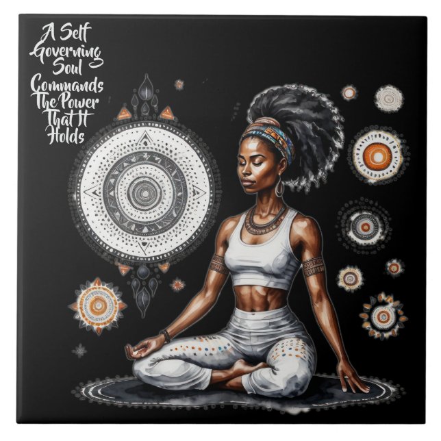 Sua Sabedoria governa o Azulejo cerâmico (Frente)