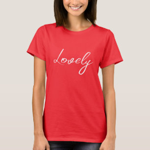 Sua Simples Camisa Vermelha Adorável