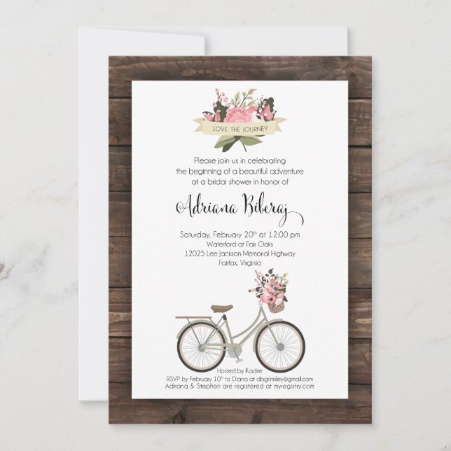 Sua viagem 5" x 7" convite/horizontalmente cartão (Frente)