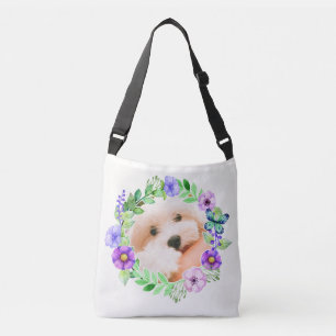 Suas 2 fotos na flor quadro as bolsas feitas sob