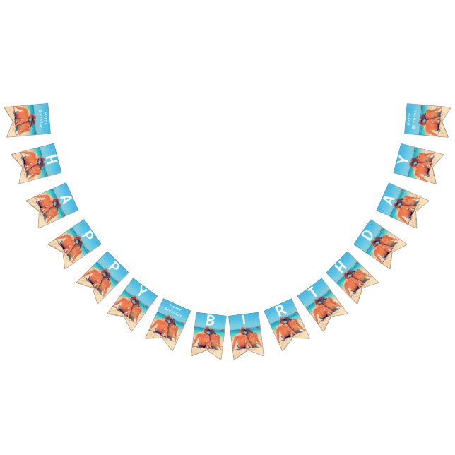 Suas Bandeiras de Aniversário de Foto Personalizad (Todos)