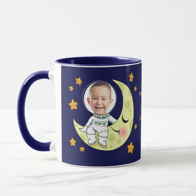 SUAS canecas personalizadas de astronauta FOTO (Esquerda)