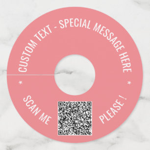 Suas Etiquetas de Vidro de Texto Personalizado e V