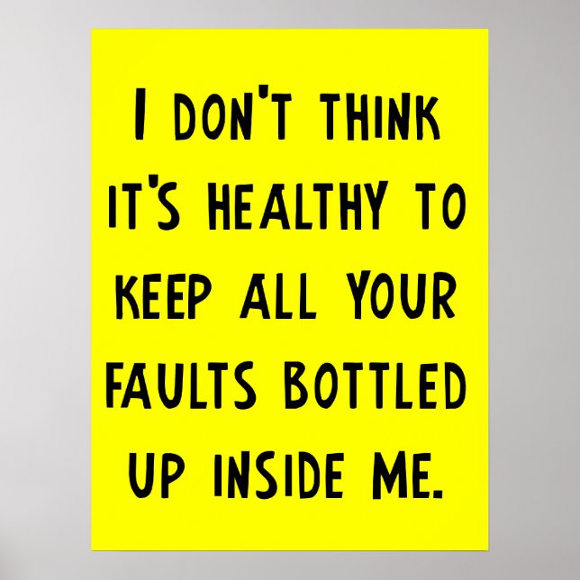 Suas Falhas Engraçado Poster (Frente)