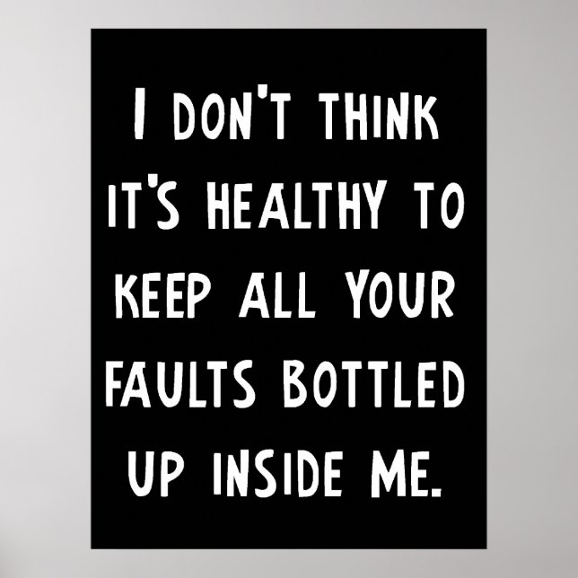 Suas Falhas Engraçado Poster (Frente)