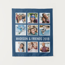 SUAS FOTOGRAFIAS, TEXTO E tapeçaria personalizada 