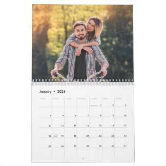 Suas fotos em cada calendário de páginas