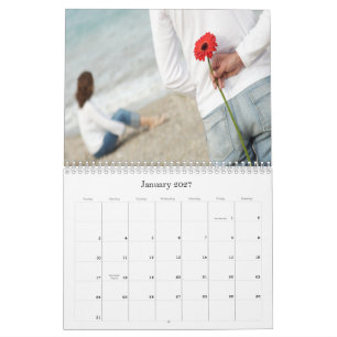 Suas fotos em cada calendário de páginas