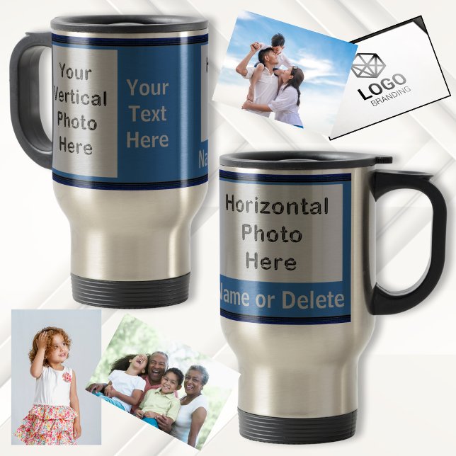 Suas FOTOS, TEXTO, CORES Canecas de viagem Persona (Business Logo Mugs. Promotional Mugs. Photo Travel Mugs. Mugs with Picture on Them. Grandparents Mom)