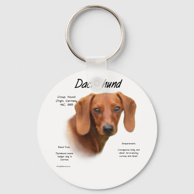Suave Dachshund Conheça o Chaveiro da Raça (Frente)