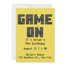 Suba! Convite de Aniversário para Jogo Epic