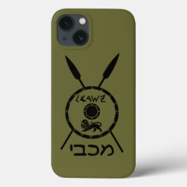 Subdued Maccabee Shield And Spears Case-Mate iPhon