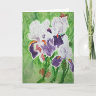 Subida no cartões de agradecimentos florescente