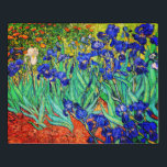 Subidas por Vincent Van Gogh<br><div class="desc">Vincent Van Gogh Irises. Pintado em 1889, é uma das pinturas que criou no Santo Paul-de-Mausole hospício em Santo-Rémy-de-Provence, na França. É uma pintura a óleo. Esta pintura de óleo paisagístico de arte retrata um campo de plantas de flores de íris. Vincent Van Gogh era um artista famoso. Ele era...</div>