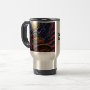 Subindo a caneca de viagem da Escada do Dragão