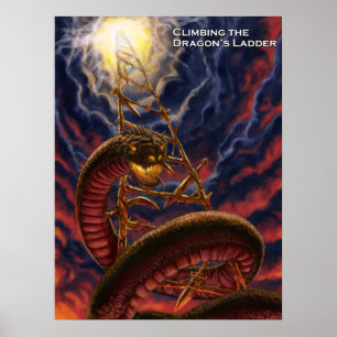 Subindo o poster da Escada do Dragão