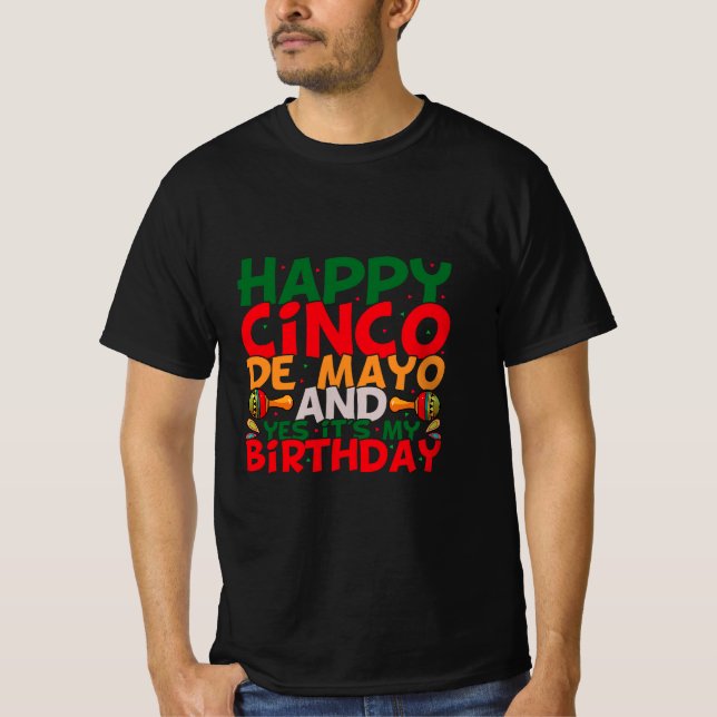 Sublimação de Cinco de Mayo Design de Camisa (Frente)