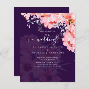 Sublime Blossomas cor-de-rosa SITE DE CASAMENTO -