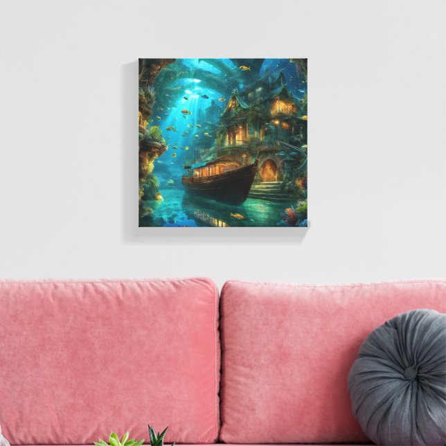 Submarino Guarde ou crie a sua própria Canvas (Glo (Insitu(Sala de estar))