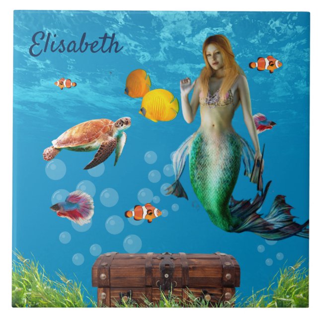 Submarino Sereia Treasure Hunt Fantasy Blue (Frente)