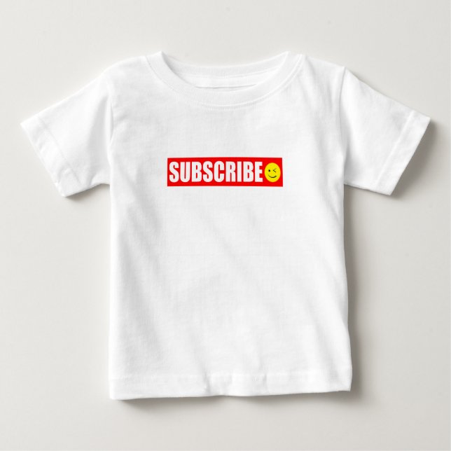 Subscrever Camiseta Bebê (Frente)