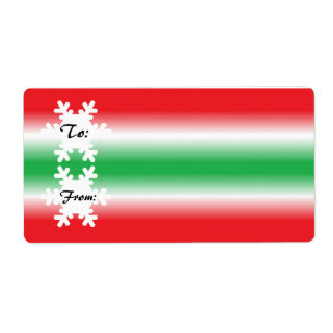 Substituição da etiqueta do vermelho & do verde