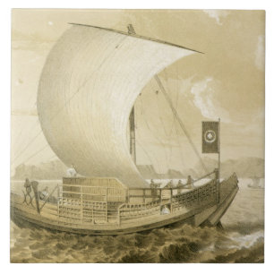 Sucata japonesa, bar. por Sarony & por Co., c.1856
