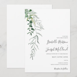 Succulent Greenery | Convite Casual Para Casamento
