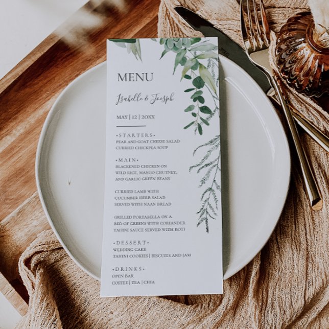 Succulent Greenery | Menu Janto Casamento (Criador carregado)