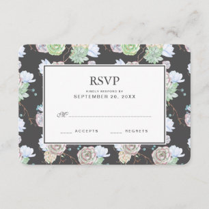 Succulents da aguarela   & ramos - RSVP Wedding