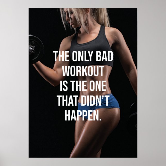 Sucesso e Poster de Motivação Gym (Frente)