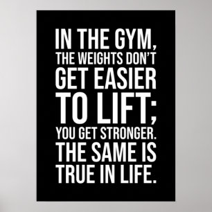 Sucesso e Poster de Motivação Gym