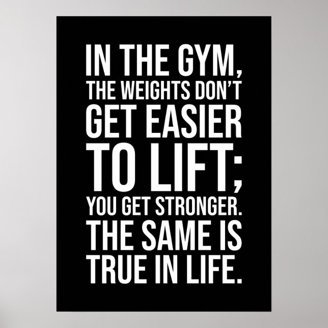 Sucesso e Poster de Motivação Gym (Frente)