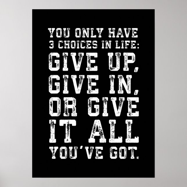 Sucesso e Poster de Motivação Gym (Frente)