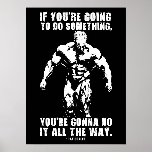 Sucesso e Poster de Motivação Gym (Frente)