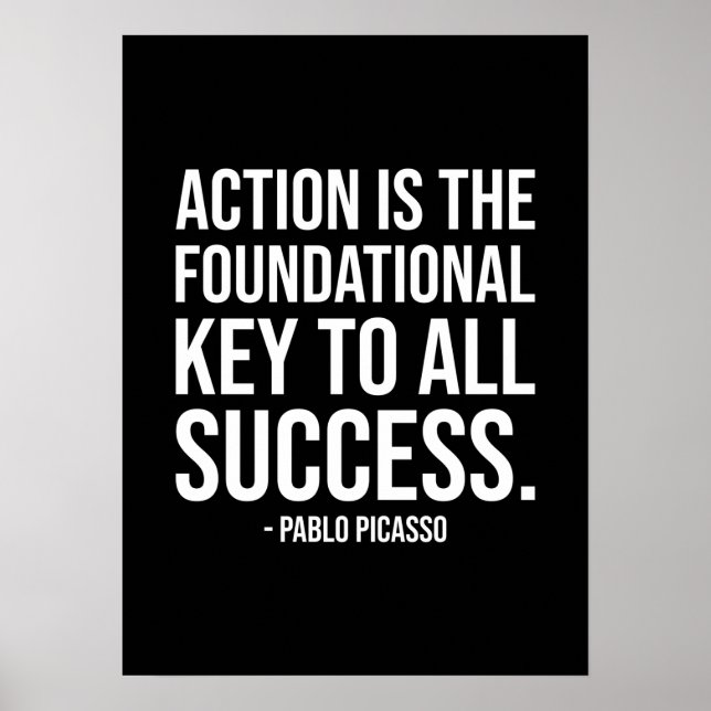 Sucesso e Poster de Motivação Gym (Frente)