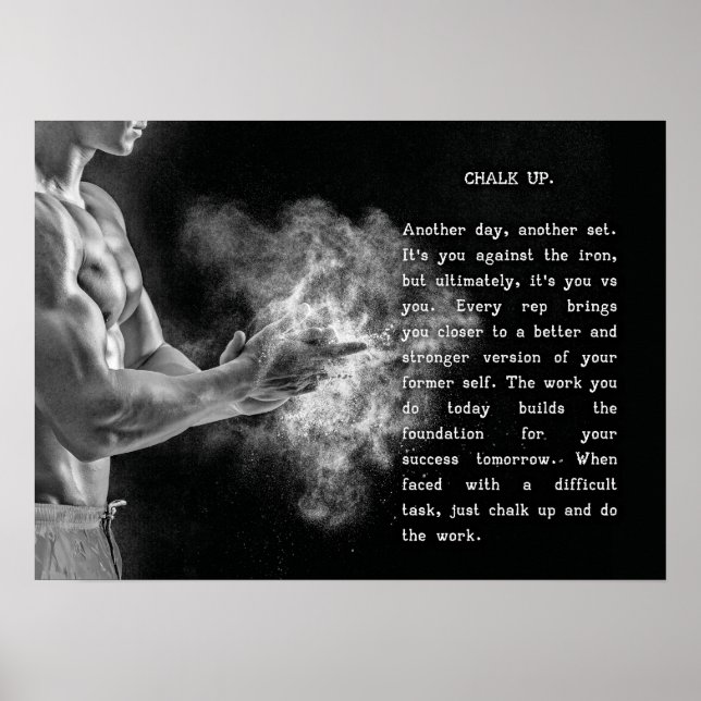 Sucesso e Poster de Motivação Gym (Frente)